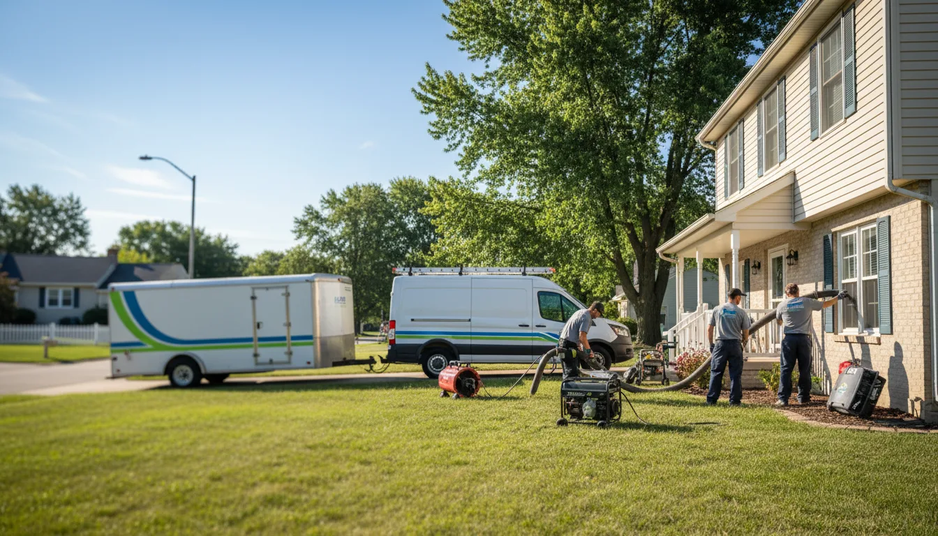 Flooded Basement Restoration And Cleanup With Repair in Tipton, IN near me